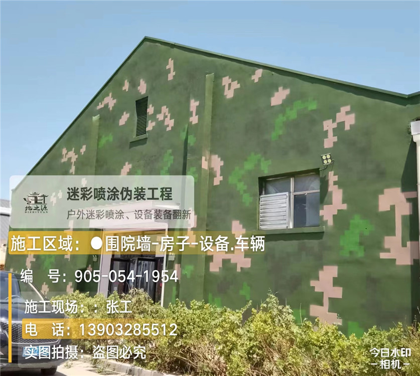 长沙外墙数码迷彩漆施工报价清单（100㎡标准墙面测算）